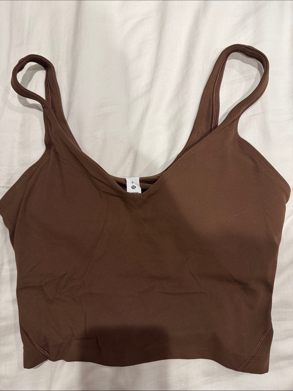 lululemon athletica Brown Stretch Crop Bralette